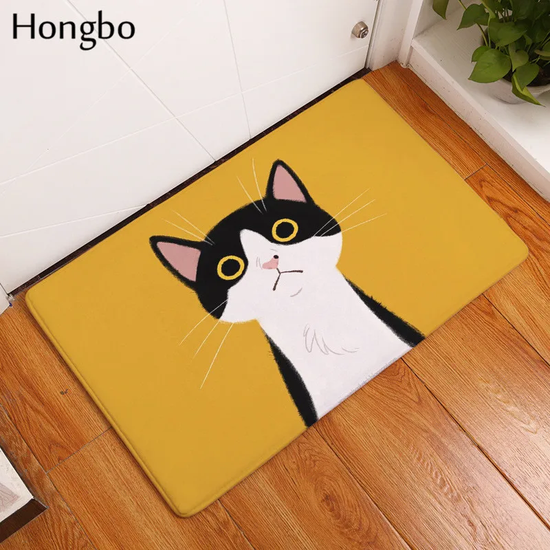 Коврик для входной двери Hongbo мультяшный милый кот кухонные коврики спальни