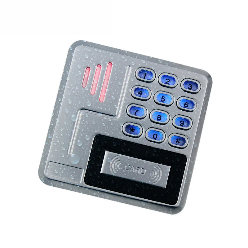 

Access control smart card 13.56 mhz ic contactless RFID wiegand metal keypad reader