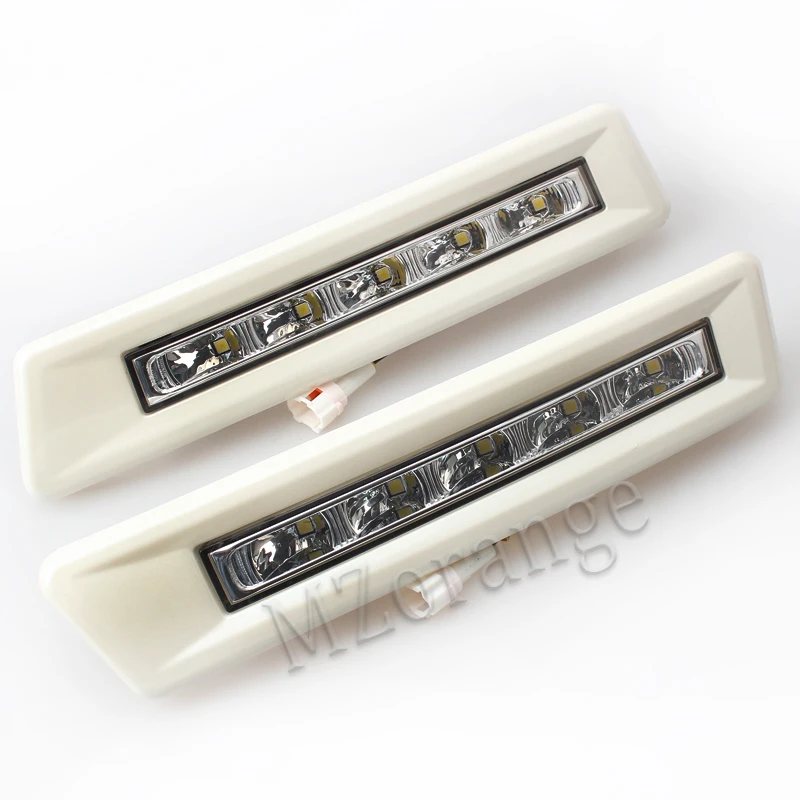 MZORANGE отражатели 2 шт мощностью 12v для автомобилей, светодиодный дневные ходовые огни для Toyota Prado FJ150 LC150 Land Cruiser 2700/4000 2010 2011 2012 2013 DRL Дневной светильник
