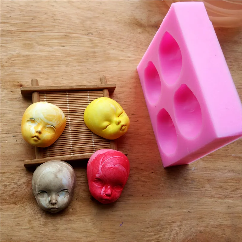 4 лица 3D Силиконовая форма кухонная посуда обеденный бар силиконовая для торта