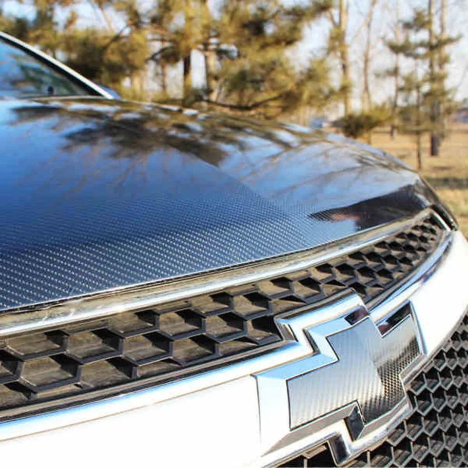 50 см x 152 см 6" x 24" Автомобильный Стайлинг 5D глянцевая пленка Авто экстерьер углеродное волокно аксессуары внутренняя упаковка пленка черная Автомобильная наклейка