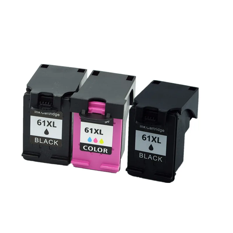 1BK 1SET Востановленные картриджи для струйного принтера для HP61 HP61XL 61 XL 61XL CH563WN CH564W ENVY 4500e 5530e 4630e с чернилами HP Deskjet 1050 1051 1055 - Цвет: 1BK 1SET