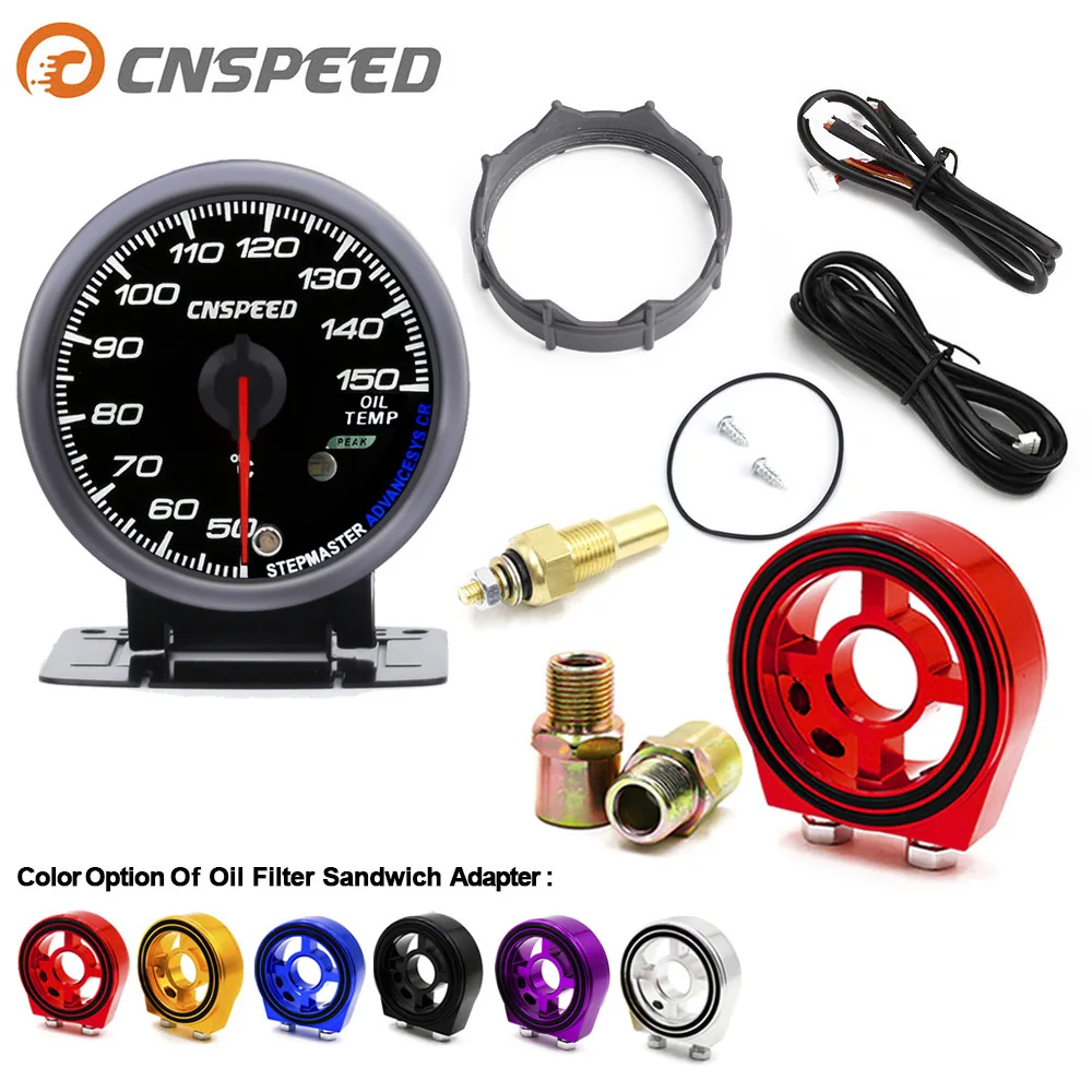 Датчик температуры масла CNSPEED 60 мм 50 150 °C с датчиком|Датчики давления масла| |