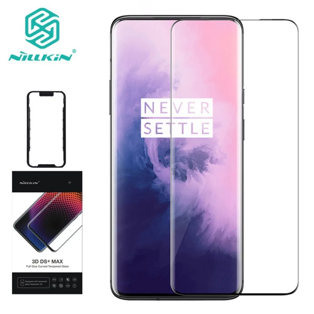 For OnePlus 7 Pro Защитное стекло Nillkin 3D DS + MAX для полноэкранная Защитная стеклянная