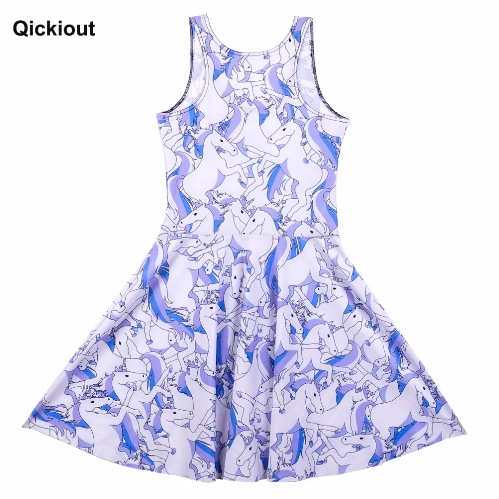 Qickitout платье Новое поступление горячая Распродажа женское милое белое с лошадкой