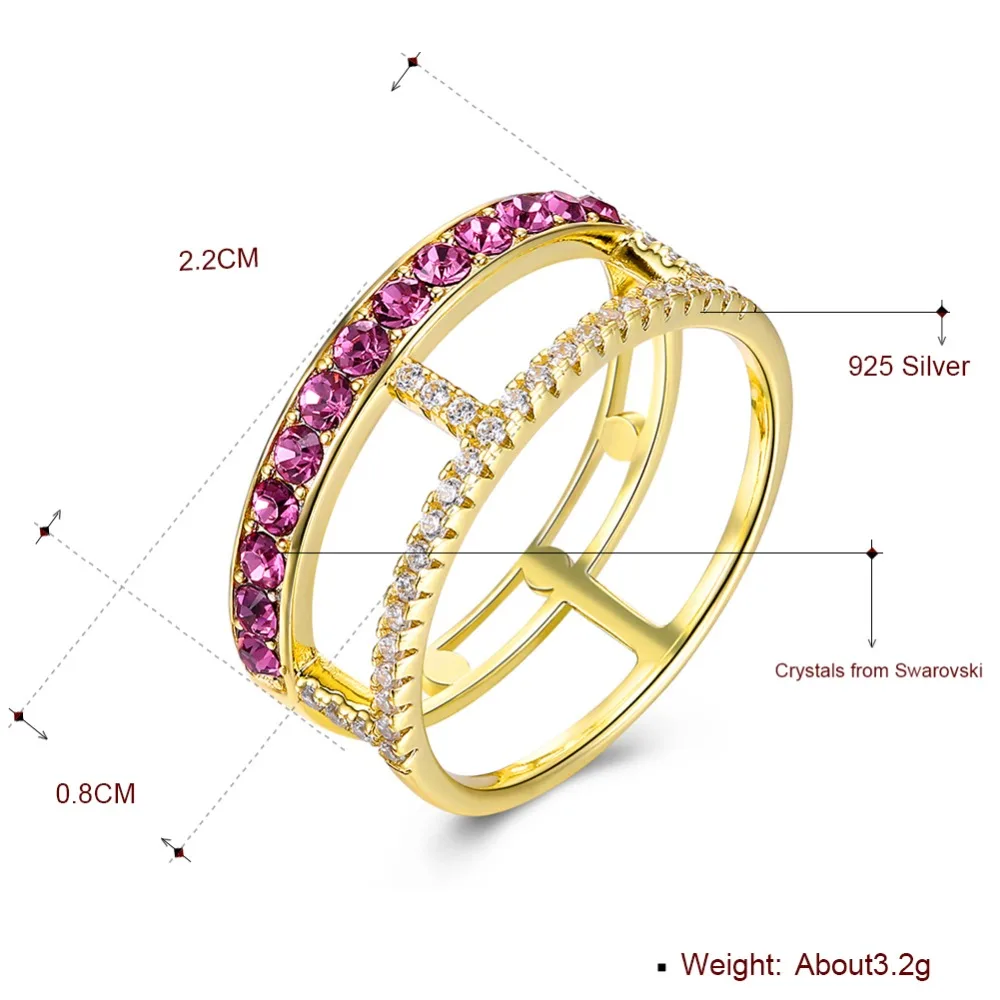 Новинка кристалл от Swarovski 100% подлинное Стерлинговое Серебро 925 пробы женские