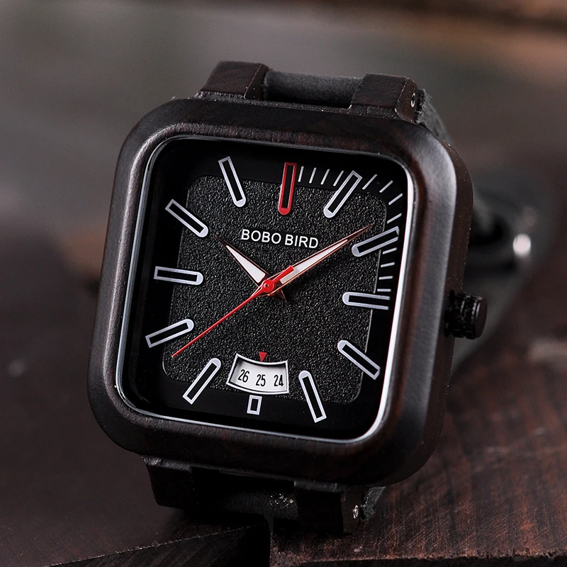 Reloj mujer, бренд, BOBO BIRD, натуральная кожа, деревянный, для мужчин и женщин, отображение даты, кварцевые наручные часы, принимаем дропшиппинг