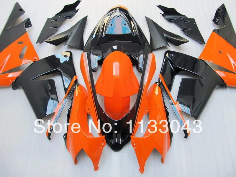 

100% NEW orange red Fairings FOR KAWASAKI NINJA ZX10R 04-05 ZX 10R 04 05 ZX-10R 10 R 2004 2005 fairing kits #R006 +7GIFTS