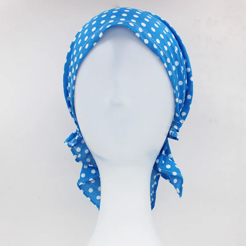 ALTOBEFUN Dots женские банданы женские сельские кепки s Girl хип-хоп Эластичный Тюрбан Кепка женское украшение на голову химиотерапия шляпа полиэстер BD006