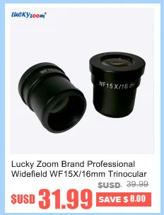 Lucky Zoom бренд WF10X/22 мм Widefield бинокулярный Тринокулярный Стерео микроскоп окуляр 30 мм крепление резьба аксессуары для микроскопа