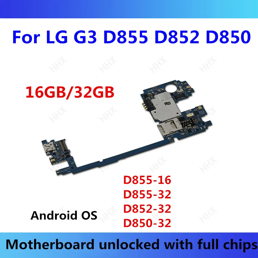 Оригинальная материнская плата разблокирована для LG G4 H811/H815/H818/H810/H812 материнская плата 32 ГБ с чипами материнская плата для LG G4 карты Android OS