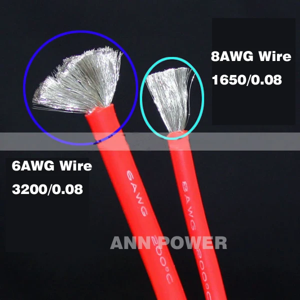 Free shipping 8AWG Silicone wire 8 AWG 8# silica gel wires Conductor 1650/0.08mm high temperature tinned copper cable | Обустройство