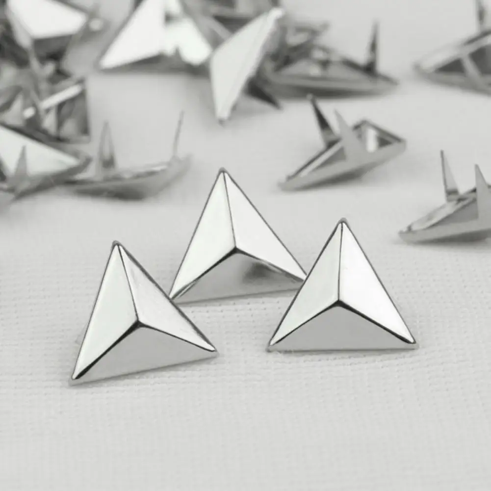 100 шт. серебристые треугольные аксессуары для поделок 15 мм | Дом и сад