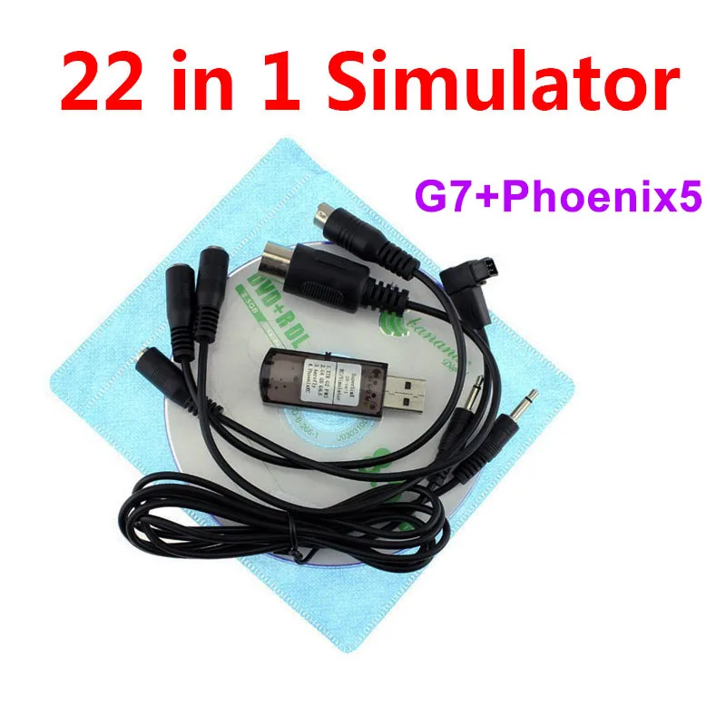 Высокое качество 22 в 1 симулятор 22в1 USB RC моделирование для Realflight поддержка G7.5 G7 G6.5 G5 Flysky FS-I6 TH9X Phoenix5