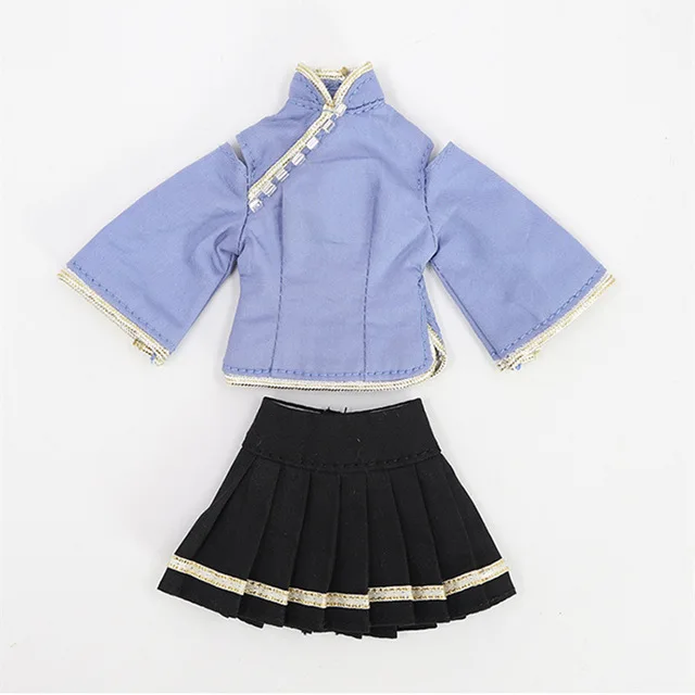 c Oufit для куклы Blyth набор старошкольного платья костюм 1/3 bjd, ледяной, pullip, jerryberry, licca - Цвет: c