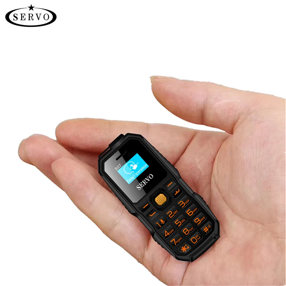 SERVO S07 Bluetooth Dialer Мини Мобильный телефон 0 66 &quotкрошечный экран GSM низкое излучение