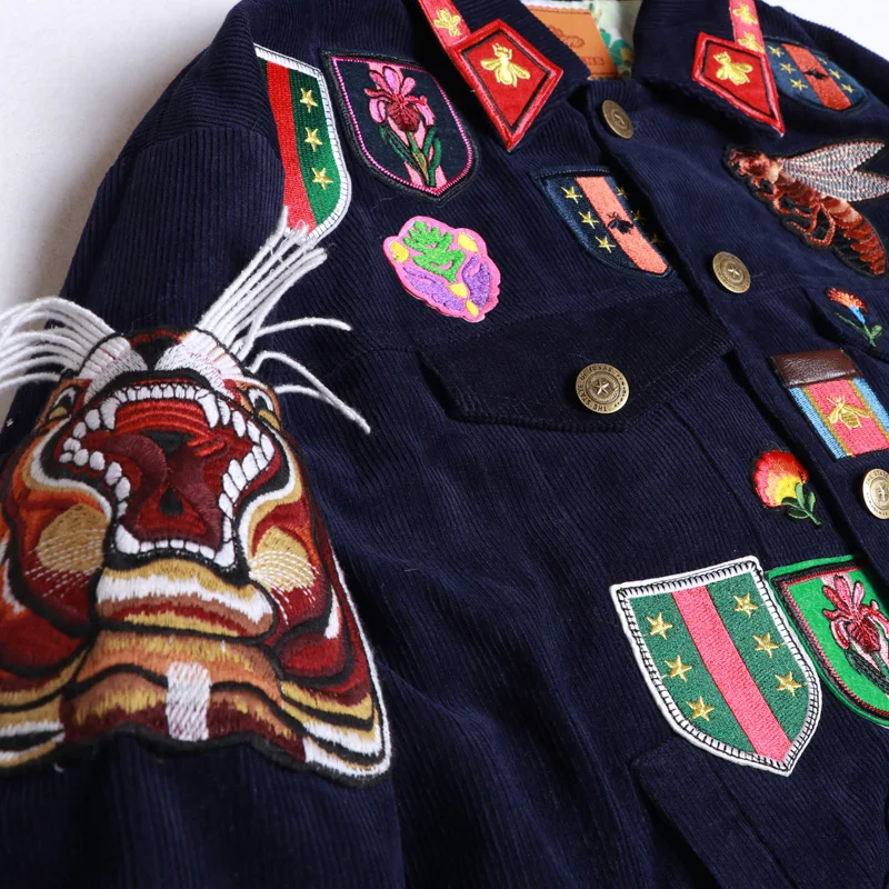 Зимняя хлопковая куртка для детей осень зима образным вышивальным знаком