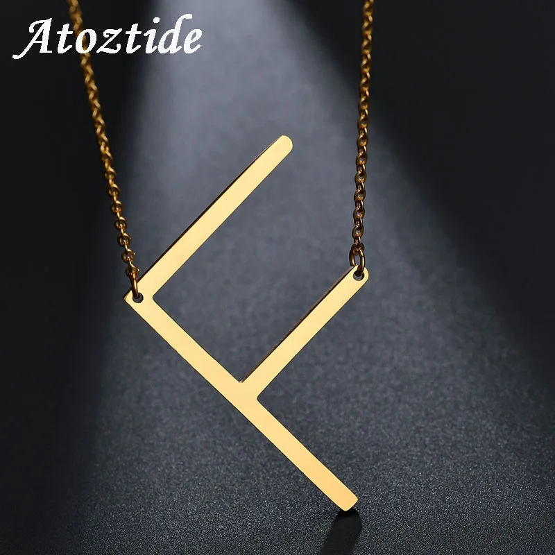 Ожерелье Atoztide женское из нержавеющей стали подвеска для золотой