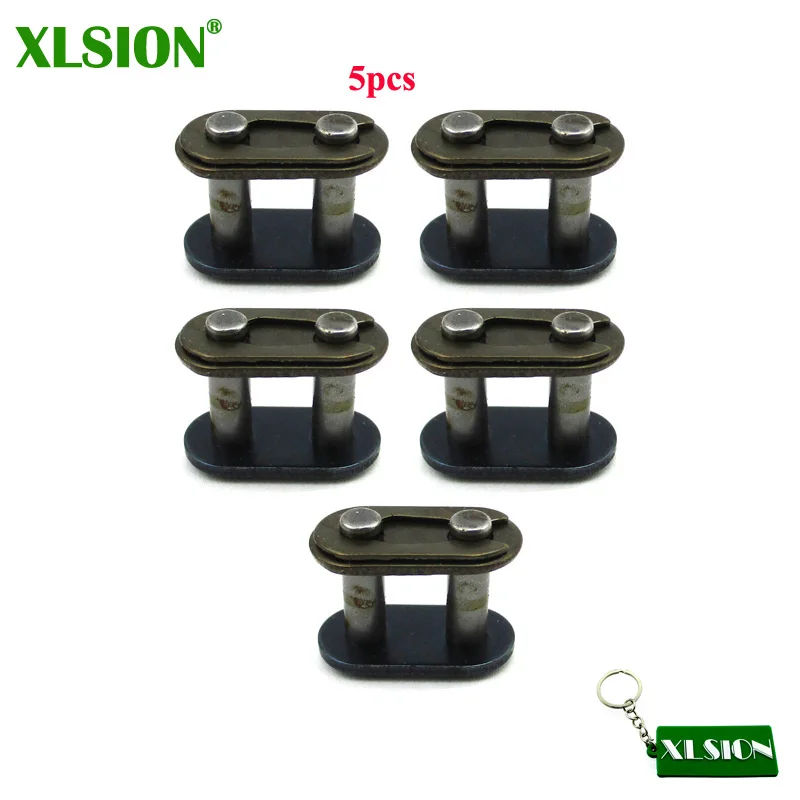 XLSION 5 шт. T8F цепь запасная мастер ссылка для 2 такта 43cc 47cc 49cc мини ATV Quad 4 Wheeler Dirt Super