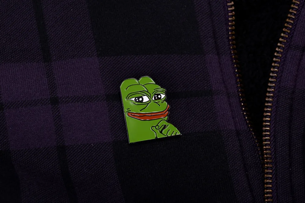 Интернет-мем Smug лягушка Пепе лацкан булавка Sad Dank коллектор