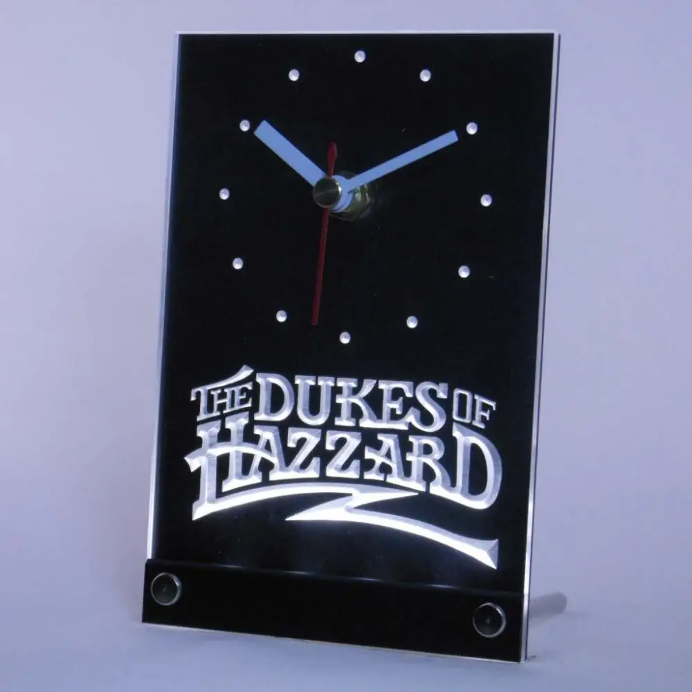 

tnc0236 The Dukes Of Hazzard Table Desk 3D LED Clock