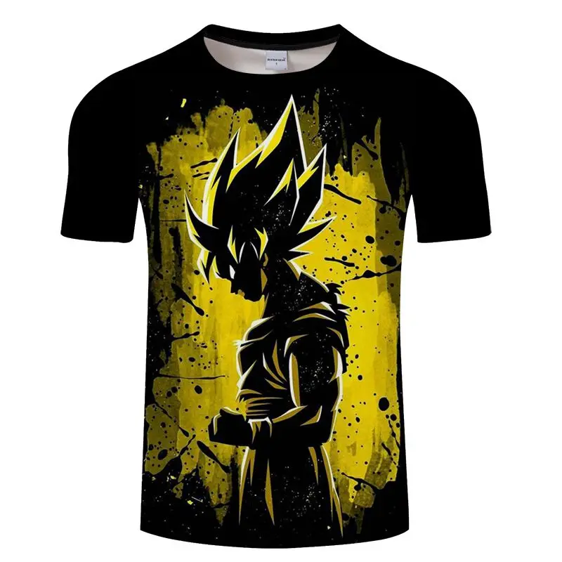 TXKH1192 Dragon Ball Z Ultra инстинкт Гоку Супер Saiyan Для мужчин футболка 3D печатных летний Dragon Ball футболка смешные Для мужчин рубашка Азиатский размеры S-6XL - Цвет: TXKH1192