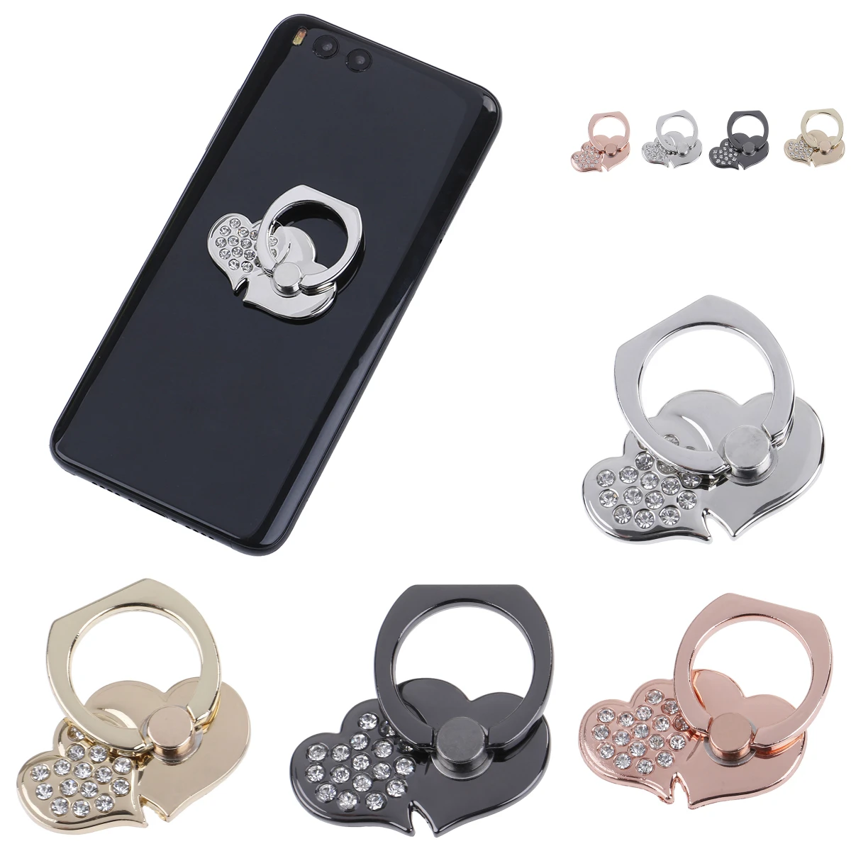 Мобильный телефон Смартфон кольцо с бриллиантом Симпатичные Универсальный 360
