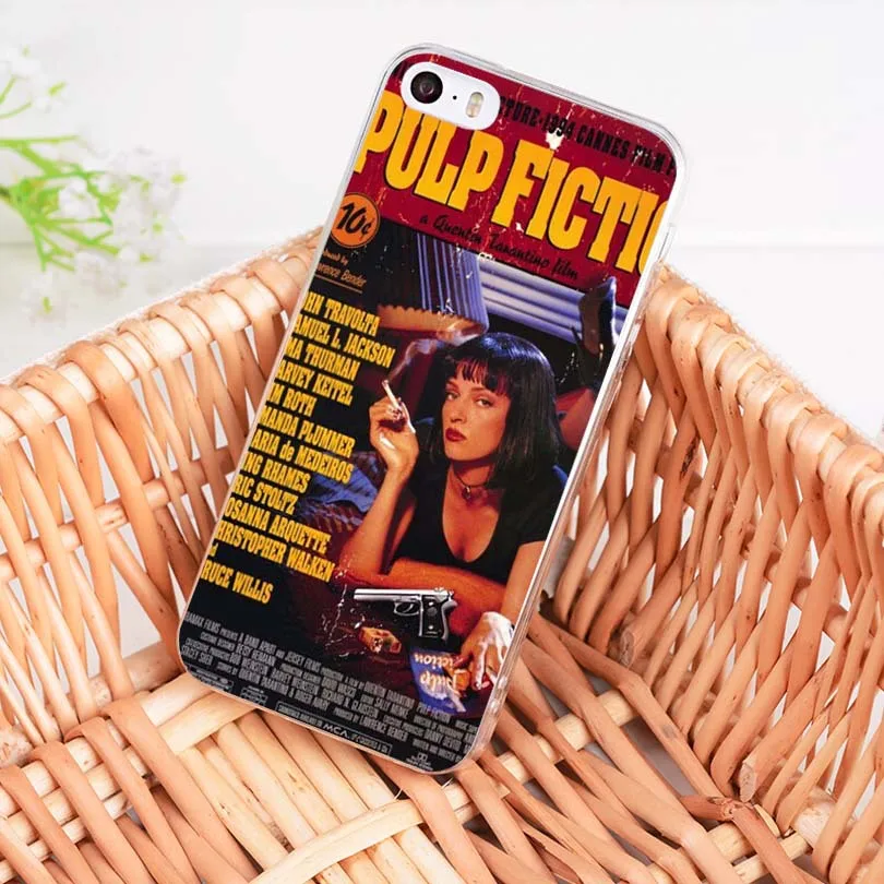 Чехол для мобильного телефона MaiYaCa Pulp Fiction Move poster Diy красочный рисунок TPU iPhone 8 7 6 6S