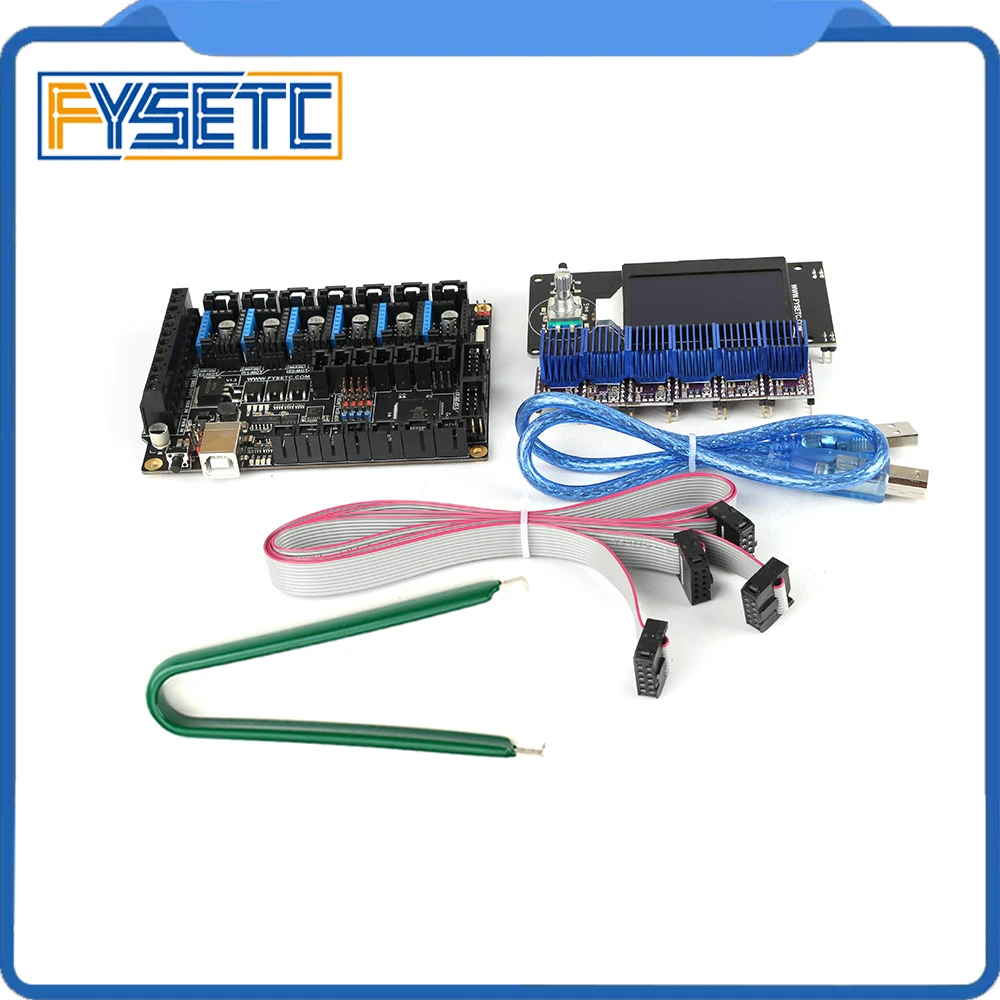 Плата FYSETC F6 V1.3 + Драйвер шагового двигателя DRV8825 6 шт. экран ЖК дисплея MINI12864 mini 12864