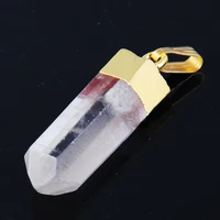 2019 gilling gold raw crystal cluster pendant gift for women girl fashion couple