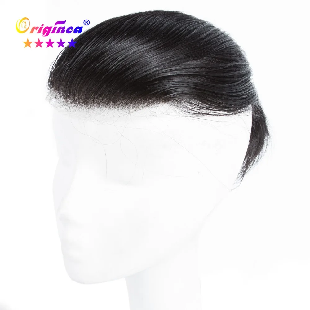 Originea Men's Toupee 6 inch Hair Pieces 100% Remy Human Replacement System for Men Net Base Size 12x19 cm/14x21 cm | Шиньоны и