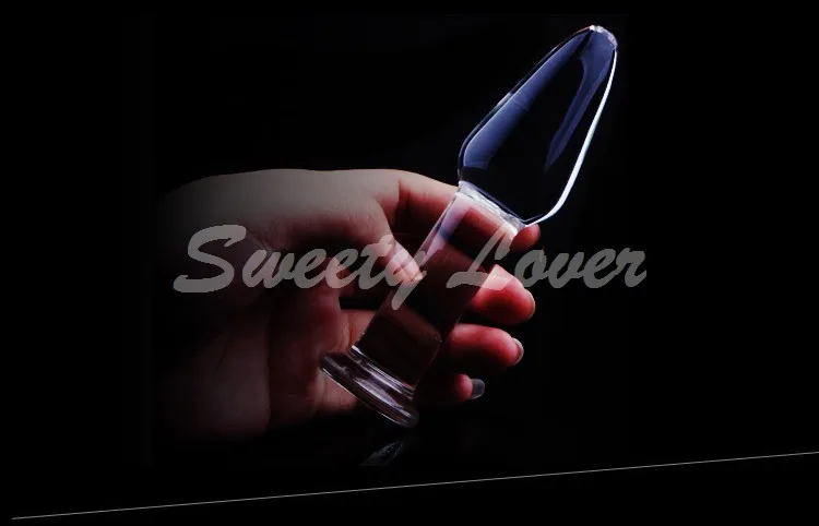 Потрясающе! Интимные изделия стеклянная Анальная пробка 12*3 см большая