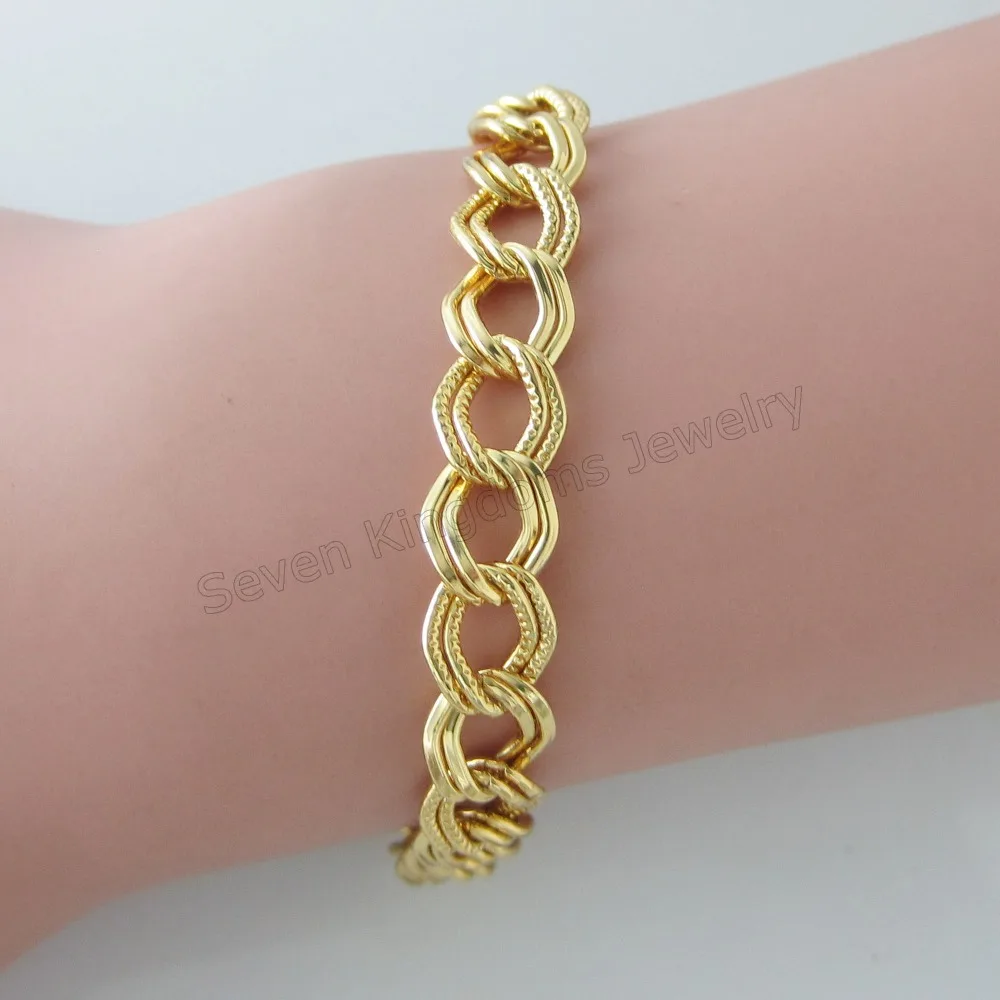 Минимальный заказ 1 шт.-желтый золотой GP крученый овальный звено цепочки в виде 19 7
