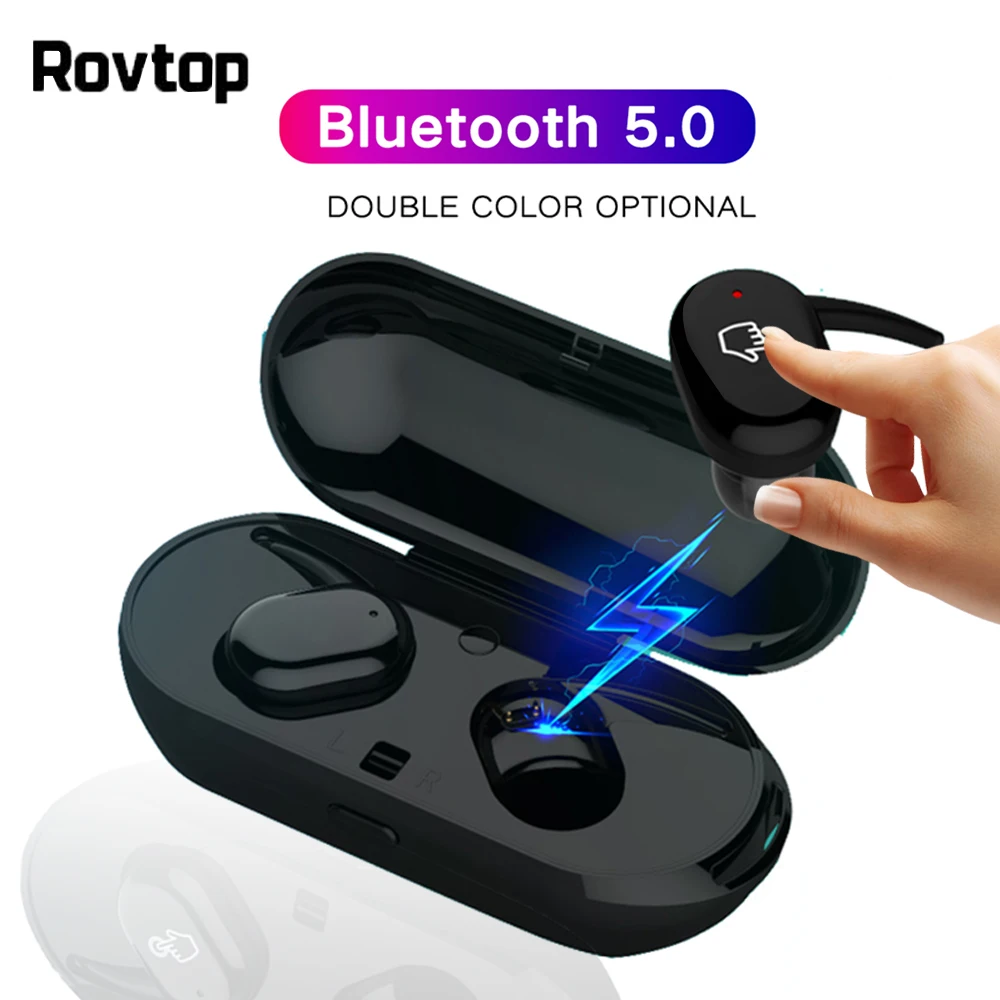 Revtop TWS беспроводные наушники Bluetooth 5 0 мини гарнитура для Xiaomi Samsung Huawei спортивные с