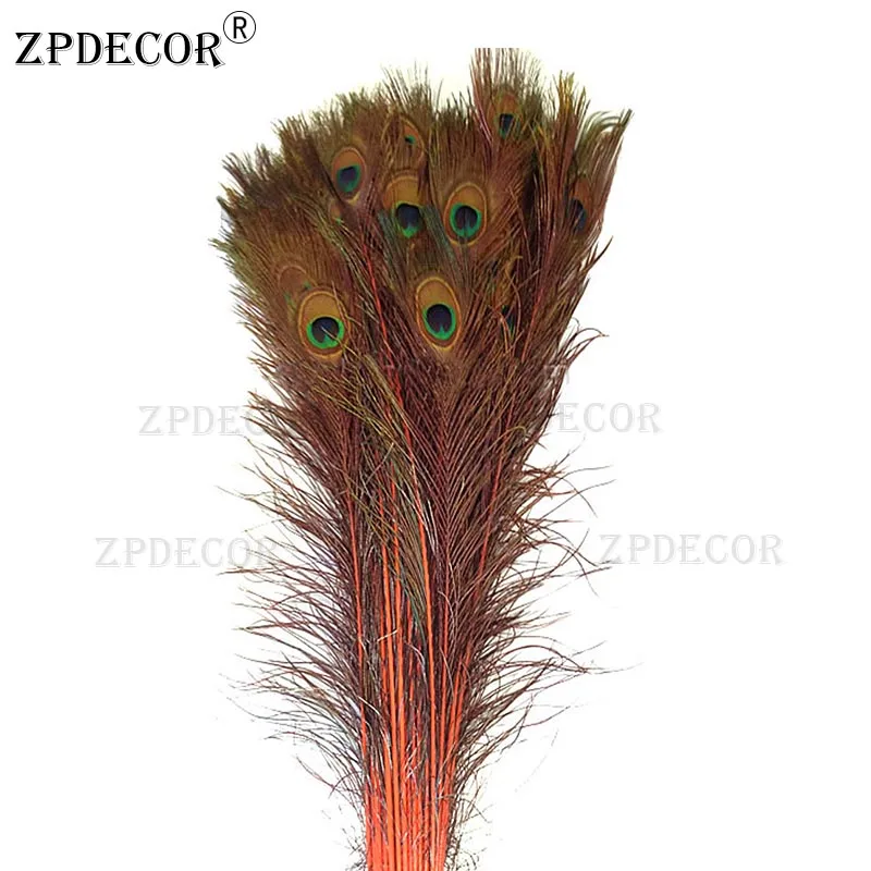 Inch32~ 36 80-90 см прямые Окрашенные Перья павлина