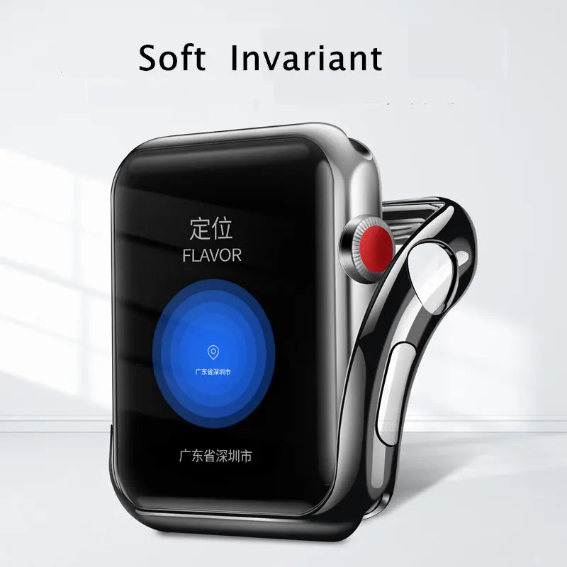 ТПУ бампер для Apple Watch 5 4 чехол 44 мм 40 мм iWatch Группа 42 мм 38 мм защитный чехол для экрана Apple watch 3 2 42/38 аксессуары
