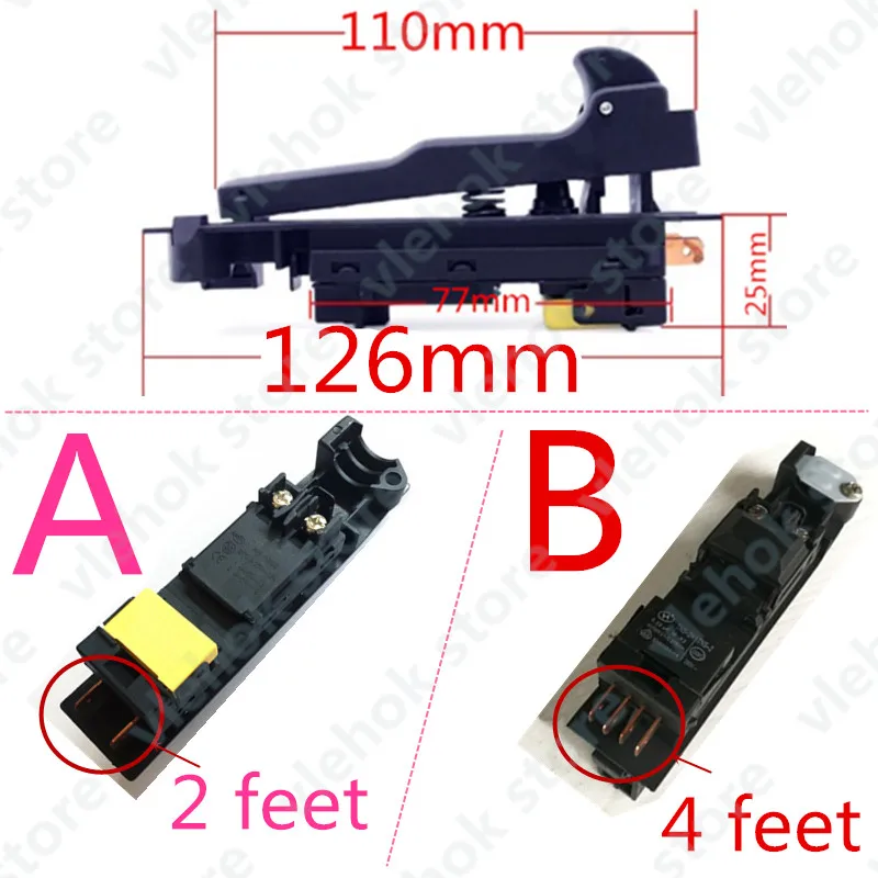 Запасной переключатель для угловой шлифовальной машины MAKITA 180 230 GA9030 GA9020 GA7030 GA7020