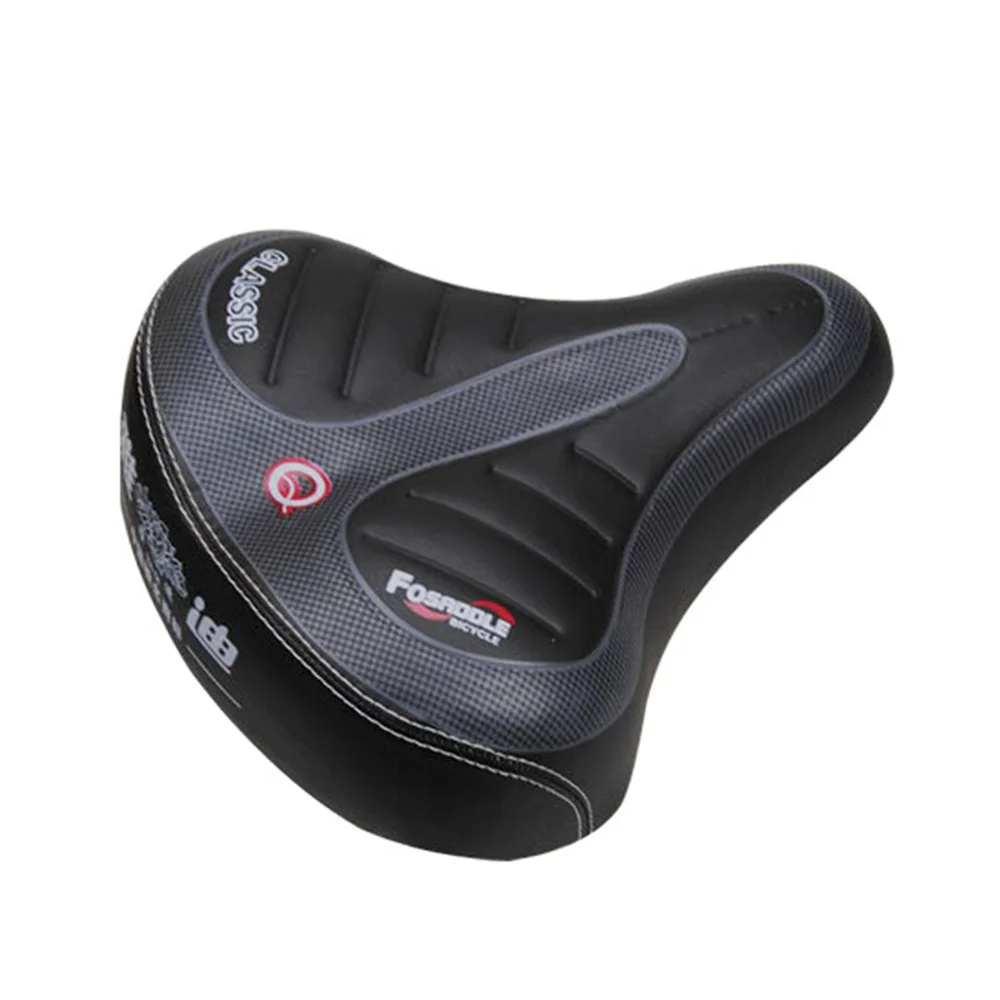 

Electric Bicycle Saddle PVC Leather Soft Road MTB Mountain Bike Seats Thick Pad Cycling Parts Very Wide And Comfortable