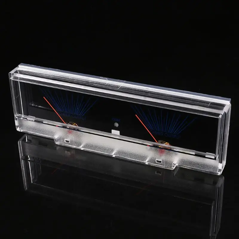 Панель усилителя мощности двойной аналоговый VU измеритель уровня звука дБ метр с