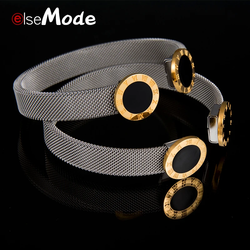 ELSEMODE известный бренд открытый Браслет манжета браслет полый Золотой проволочный