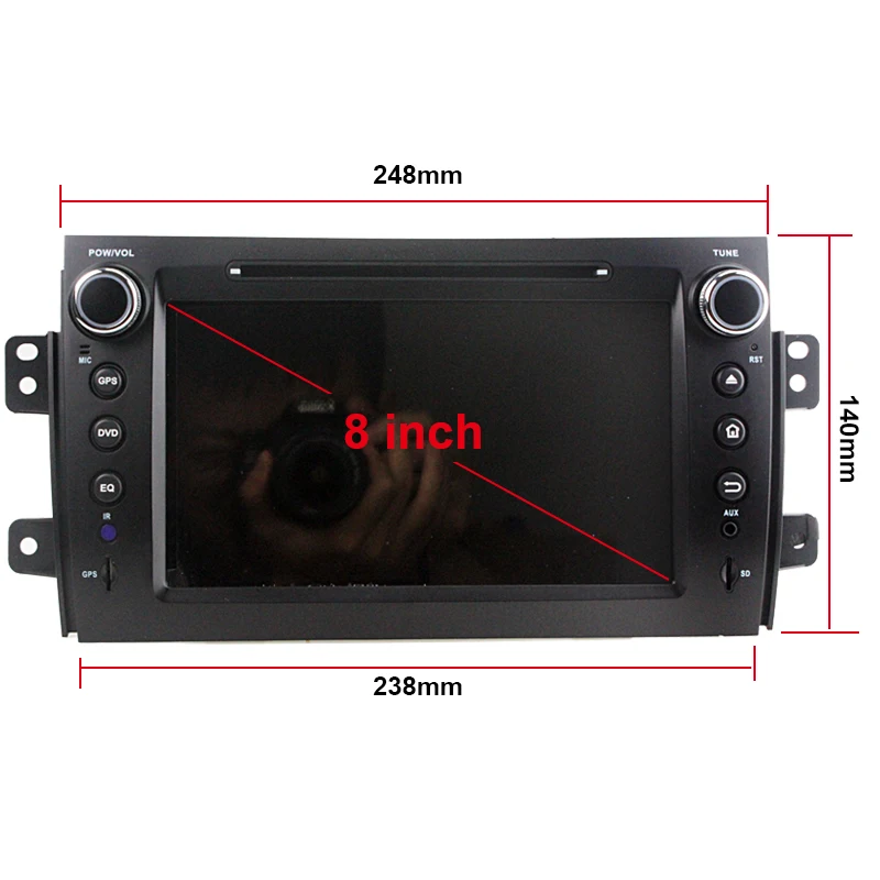 2 ГБ Оперативная память Android 6.0 стерео для Suzuki SX4 Автомобильный DVD GPS Радио