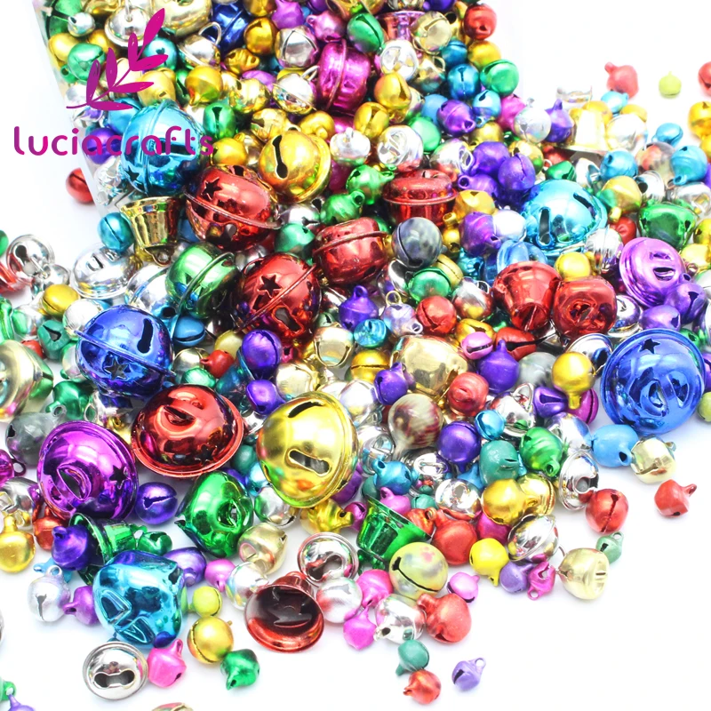 Lucia crafts 50 г/лот разные цвета в произвольном порядке Размер Милый Колокольчик для DIY рождественской вечеринки декоративные аксессуары H0201