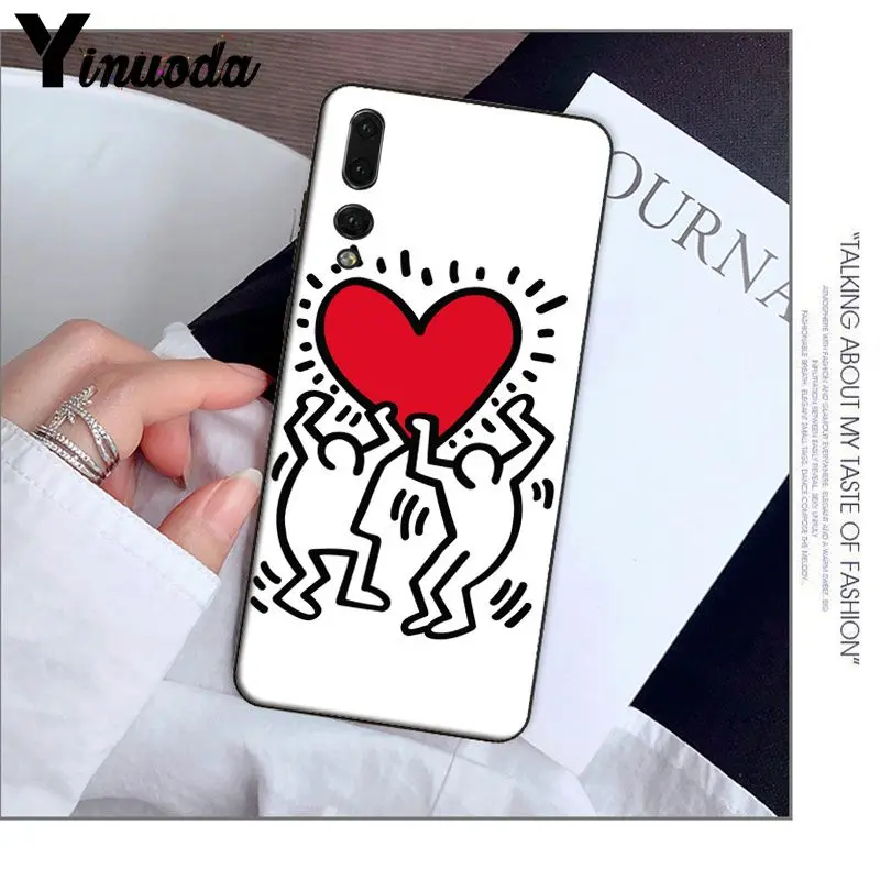 Yinuoda Keith Haring art Роскошные уникальные красочные милые аксессуары для телефонов
