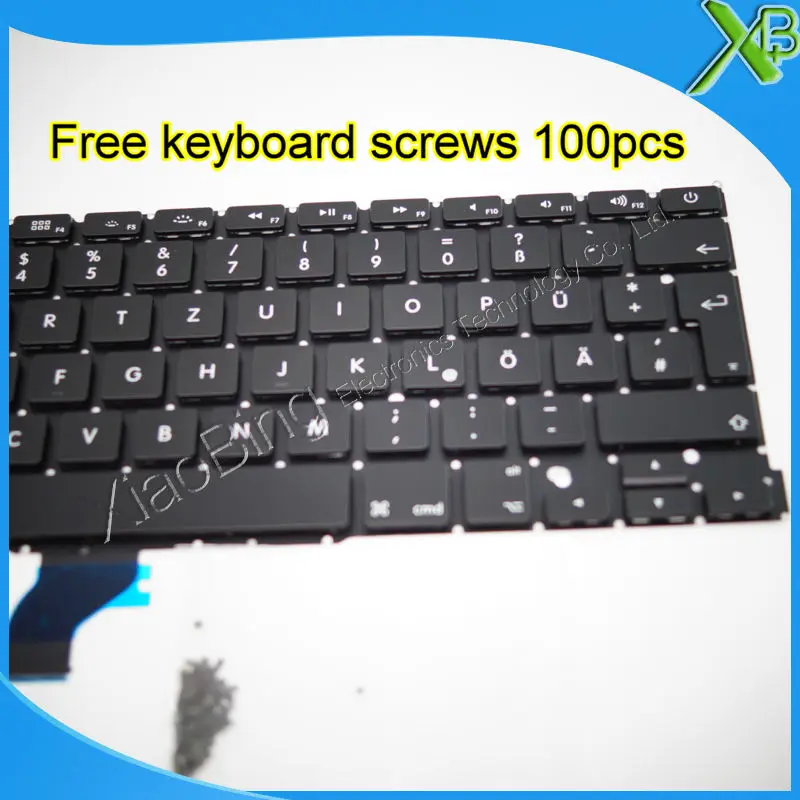 Новинка для MacBook Pro Retina 13 3 &quotA1502 немецкая клавиатура Deutsch QWERTZ Tastatur + 100 винтов