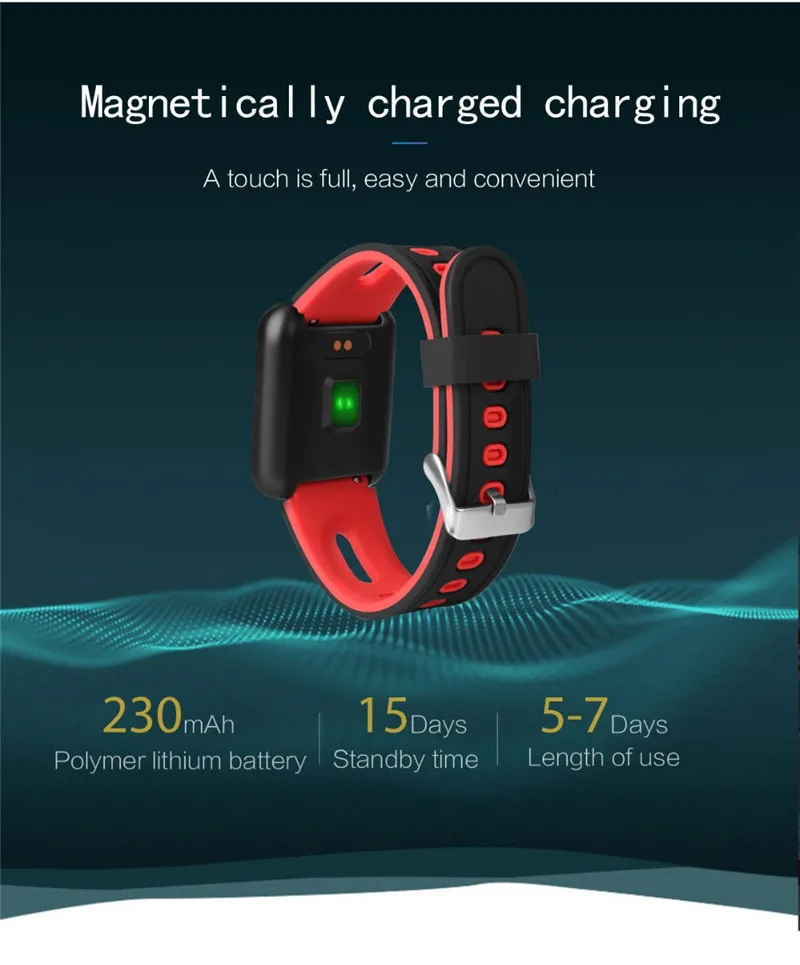 P68 смарт-браслет мульти-спортивный браслет IP68 Водонепроницаемый фитнес-трекер пульсометр Смарт-часы для мужчин и женщин