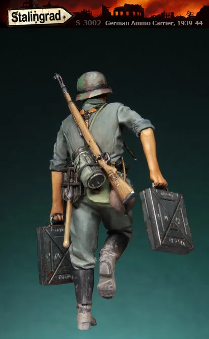 Модель 1/35 фигурки из смолы стандартная немецкая переноска боеприпасов