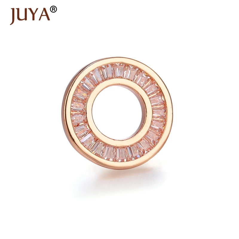pink gold Материалы для изготовления украшений Высокое качество AAA Кристалл застежки для браслетов ожерелья ручной работы diy ювелирных изделий Компоненты - Цвет: pink gold