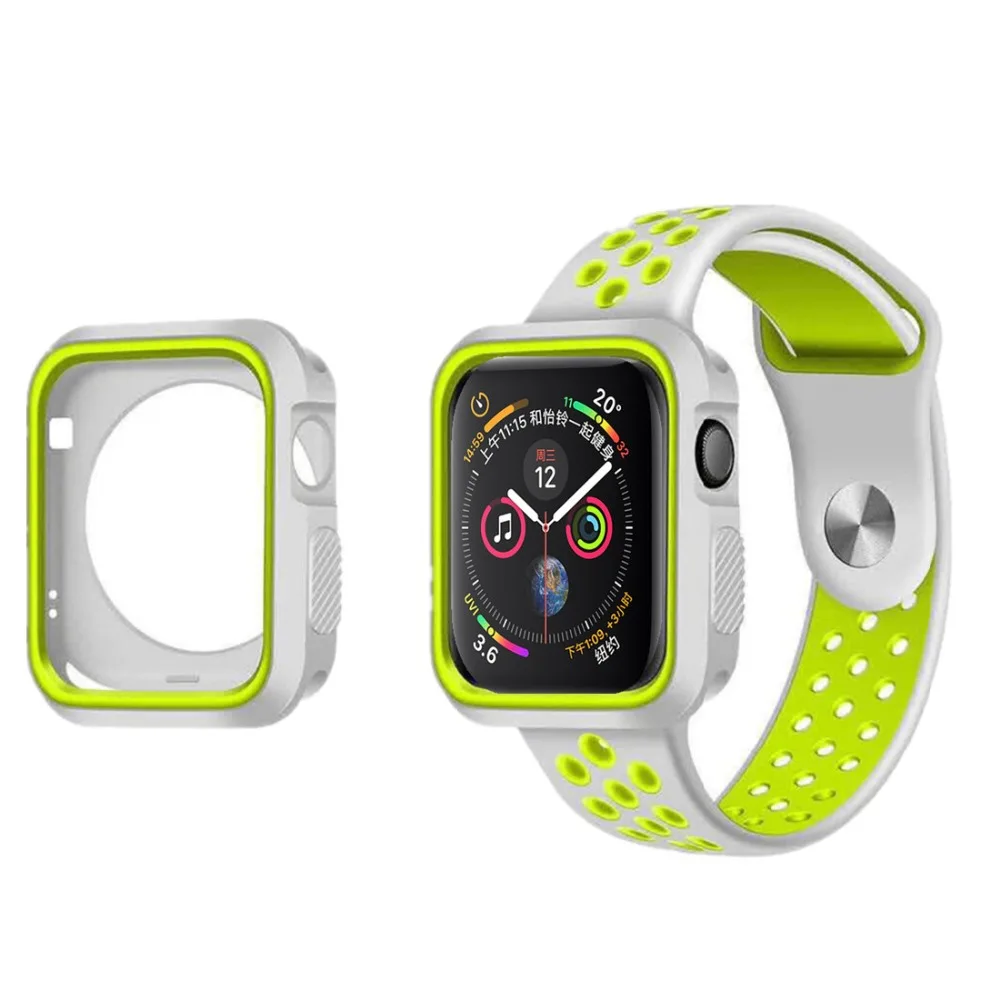 Чехол для apple watch 4, 3, 5, 44 мм, 40 мм, iwatch series 3, 2, 1, 42 мм, 38 мм, защитный силиконовый защитный чехол