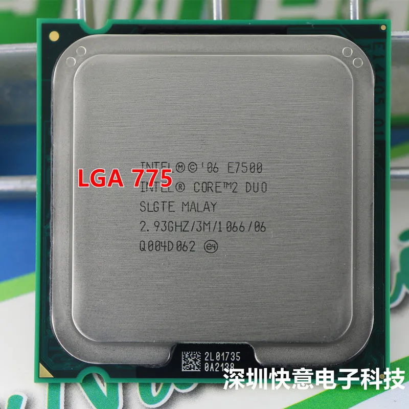 

Процессор Intel Core 2 Duo E7500 LGA775, центральный процессор Intel