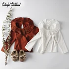 Детская хлопковая рубашка с длинным рукавом, на возраст 0-24 месяца